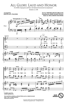 All Glory, Laud and Honor Chor CD