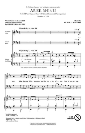 Victor C. Johnson, Arise, Shine! Brass Accompaniment Buch
