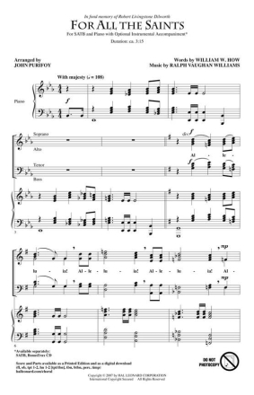 Ralph Vaughan Williams, For All the Saints Chamber Orchestra Buch