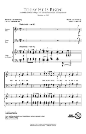 John Purifoy, Today He Is Risen! Chor CD