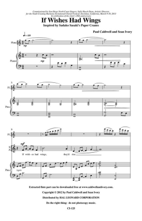 Paul Caldwell_Sean Ivory, If Wishes Had Wings 2-Part Choir Chorpartitur