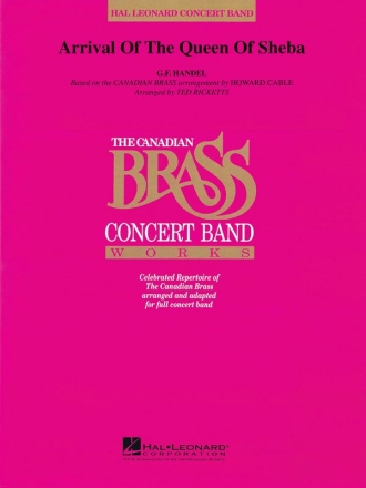 Georg Friedrich Hndel, Arrival of the Queen of Sheba Concert Band Partitur + Stimmen
