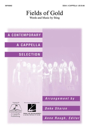 Sting Sting, Fields of Gold SSAA a Cappella Chorpartitur