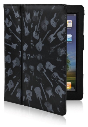 Fender iPad Protective Black Guitar Army Folio  Geschenk