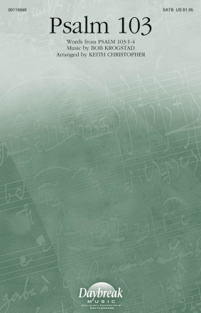Bob Krogstad, Psalm 103 SATB Chorpartitur