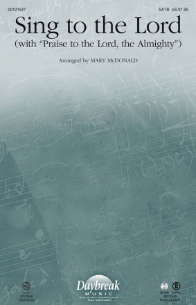 Robert Sterling, Sing to the Lord SATB Chorpartitur