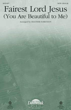 Heather Sorenson_Schlesische Volkslieder, Fairest Lord Jesus SATB Chorpartitur