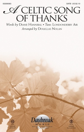 A Celtic Song of Thanks SATB Chorpartitur