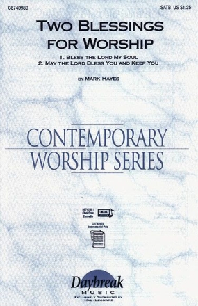 Mark Hayes, Two Blessings for Worship SATB Chorpartitur