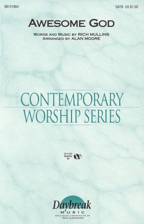 Awesome God for mixed chorus and piano score