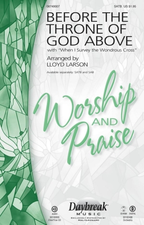 Before the Throne of God Above SATB Chorpartitur