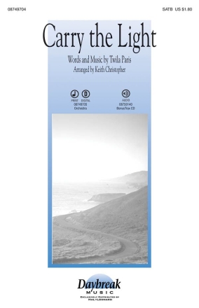 Twila Paris, Carry the Light SATB Chorpartitur