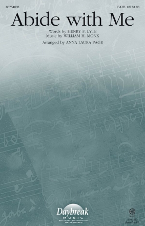 William H. Monk, Abide with Me SATB Chorpartitur