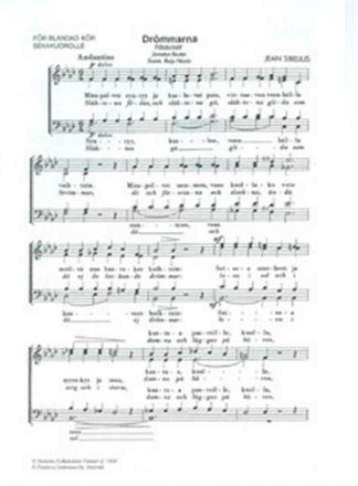 Haveet (Drmmarna) for mixed choir a cappella choral score