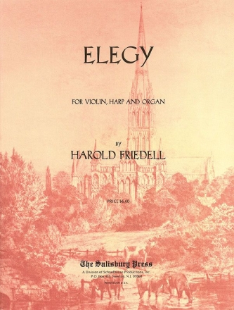 Elegy for violin, harp and organ organ score and parts