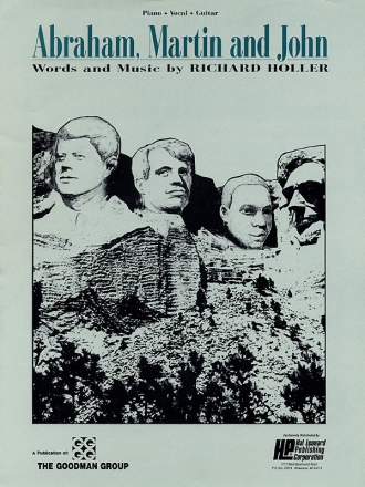 Abraham, Martin and John Piano, Vocal and Guitar Blatt