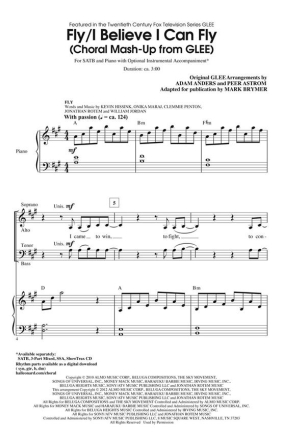 Fly/I Believe I Can Fly Choral Mash-up from Glee Chor CD