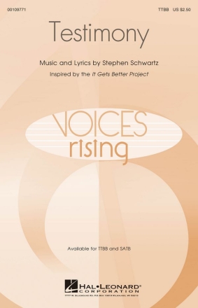 Stephen Schwartz, Testimony TTBB Chorpartitur