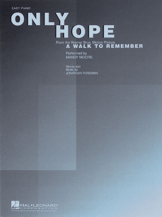 Only Hope from 'A Walk to Remember' for easy piano
