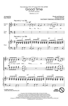 Adam Young_Brian Lee_Matthew Thiessen, Good Time Chor CD