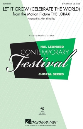 Let It Grow Celebrate the World 3-Part Choir Chorpartitur