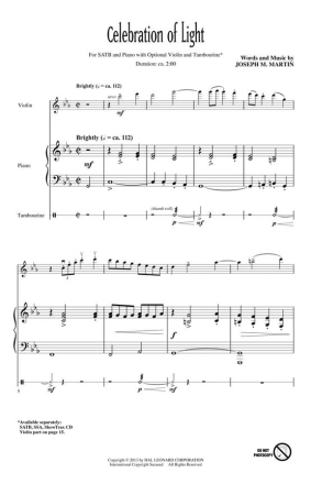Joseph Martin, Celebration of Light Chor CD