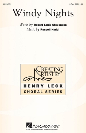Russell Nadel, Windy Nights 2 Part treble Chorpartitur
