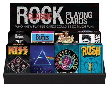 Classic Rock Prepack Display 8x3 playing cards  Display