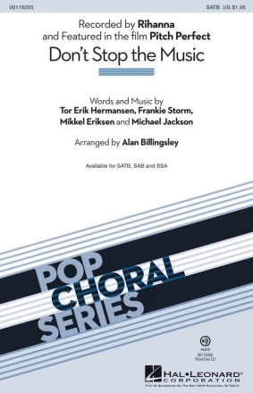 Frankie Storm_Michael Jackson_Mikkel Eriksen_Tor Erik Hermansen, Don't SATB Chorpartitur
