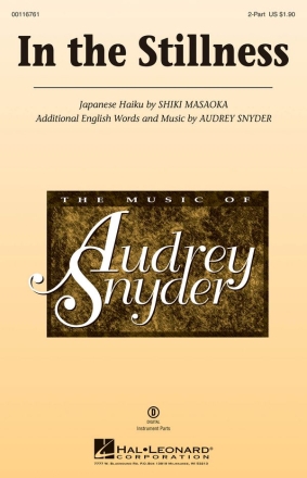 Audrey Snyder, In the Stillness SATB Chorpartitur