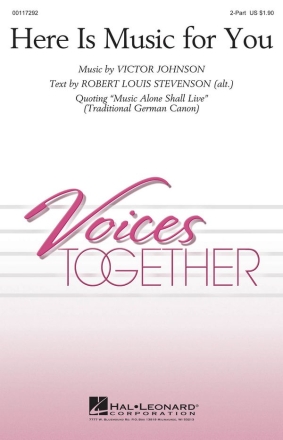 Victor Johnson, Here Is Music for You 2-Part Choir Chorpartitur