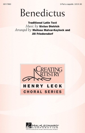 Sixtus Dietrich, Benedictus 3-Part Choir Chorpartitur
