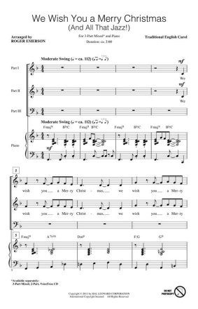 We Wish You a Merry Christmas and All That Jazz Chor CD