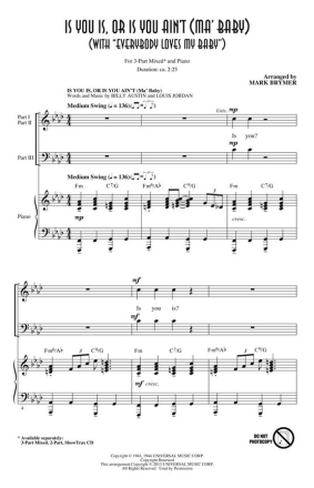 Billy Austin_Jack Palmer_Louis Jordan_Spencer Williams, Is You Is or I Chor CD