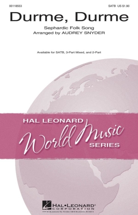 Durme, Durme SATB Chorpartitur