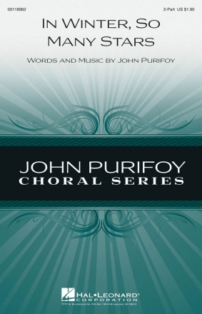John Purifoy, In Winter, So Many Stars 2-Part Choir Chorpartitur
