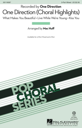 One Direction 3-Part Choir Chorpartitur