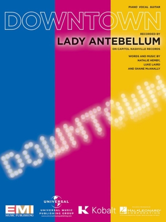 Downtown Piano, Vocal and Guitar Buch