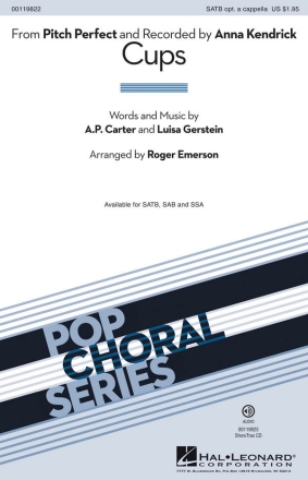 Cups SATB Chorpartitur