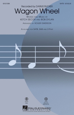 Wagon Wheel SATB Chorpartitur