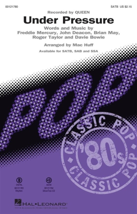 Under Pressure for mixed chorus and piano score
