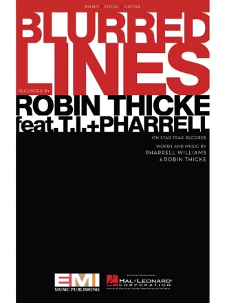 Blurred Lines Piano, Vocal and Guitar Buch