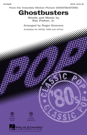 Ray Parker, Ghostbusters SATB Chorpartitur
