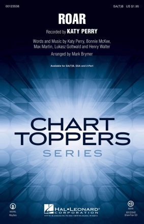 Roar SA[T]B Chorpartitur
