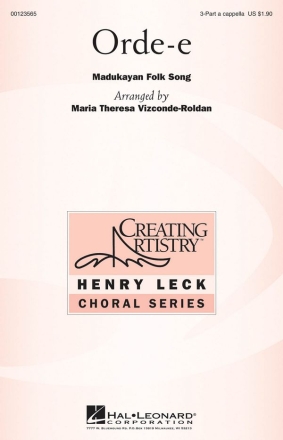 Orde-e 3-Part Choir Chorpartitur