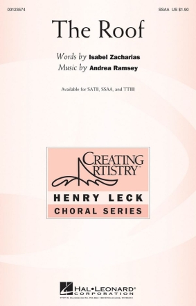 Andrea Ramsey, The Roof SSAA Chorpartitur