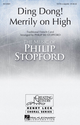 Ding Dong Merrily on High SATB Chorpartitur