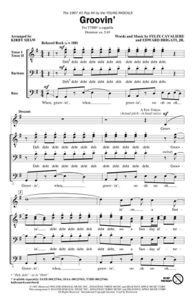 Edward Brigati Jr., Groovin' TTBB a Cappella Chorpartitur