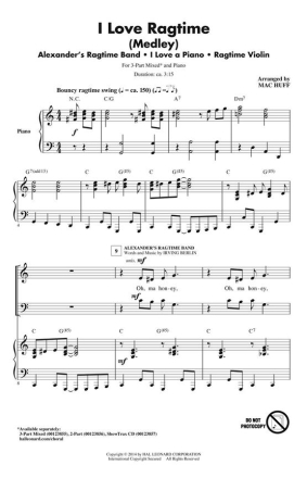 Irving Berlin, I Love Ragtime Chor CD