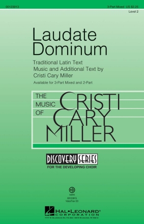 Cristi Cary Miller, Laudate Dominum 3-Part Choir Chorpartitur